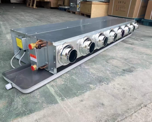 射流風機盤管帶回風箱